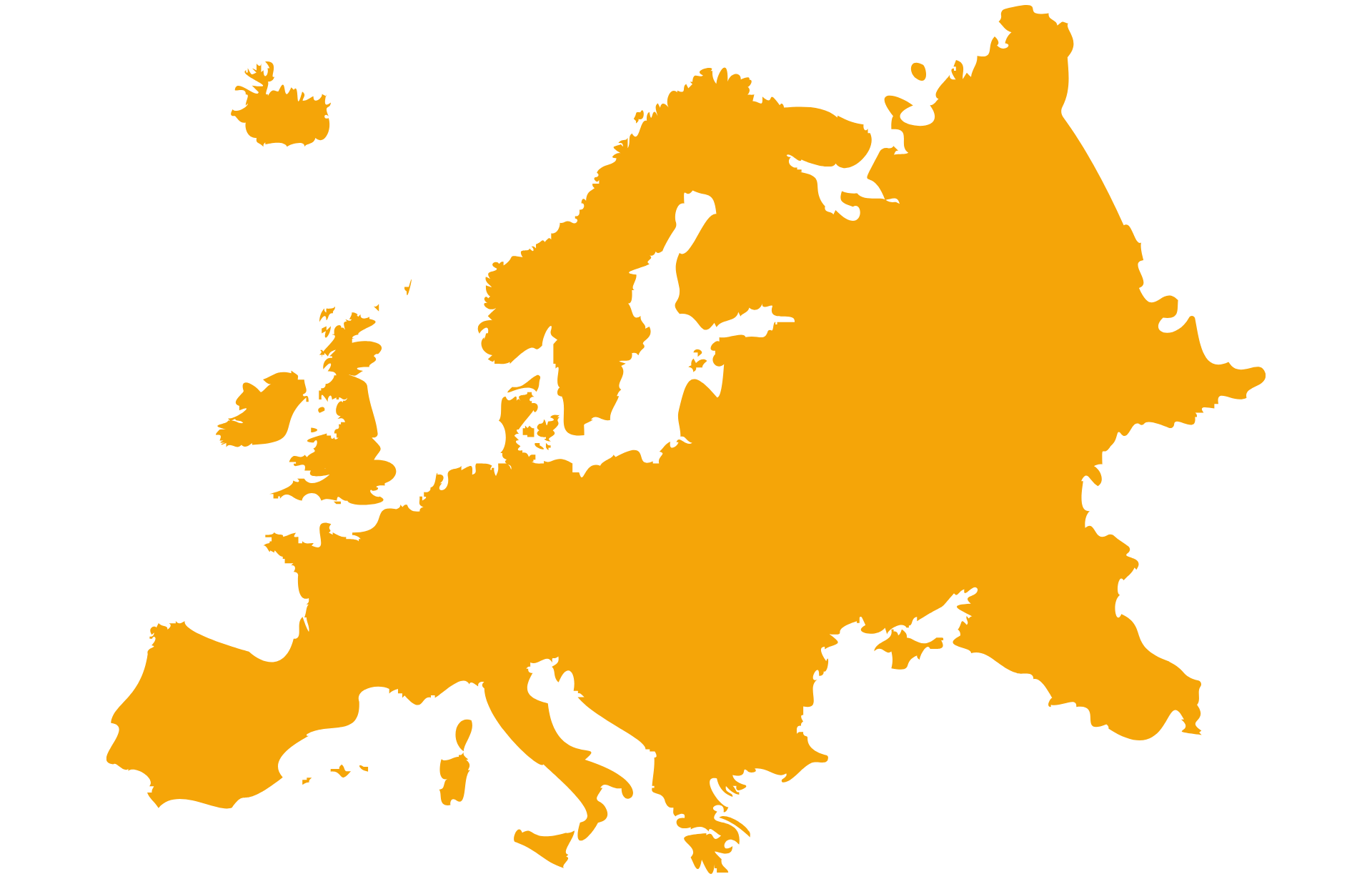 Mappa dell'Europa con la presenza di Enerland