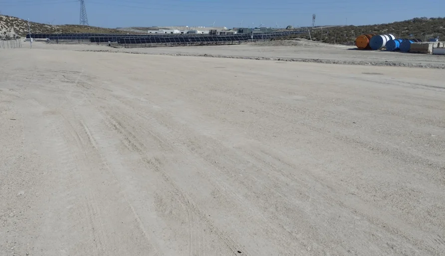 Zona limpia tras acabar las obras
