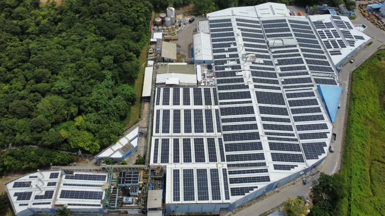 Vista del proyecto Planta Solar Lamitech