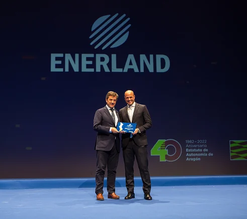Enerland representatives during a recognition ceremony