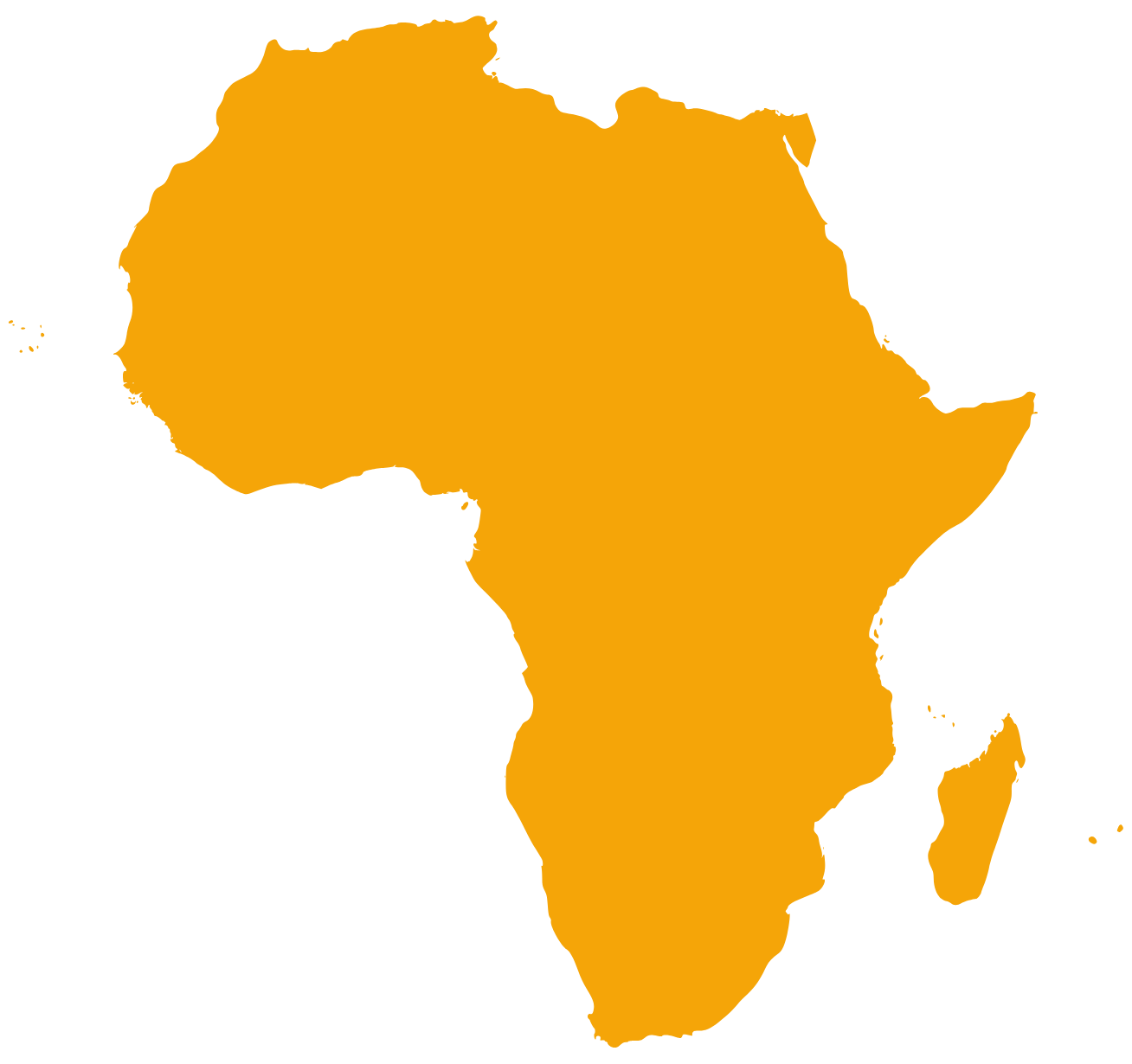 Mappa dell'Africa con la presenza di Enerland