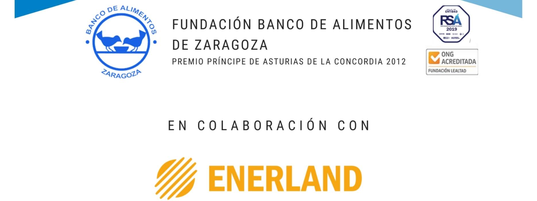 Enerland colabora con el Banco de Alimentos de Zaragoza